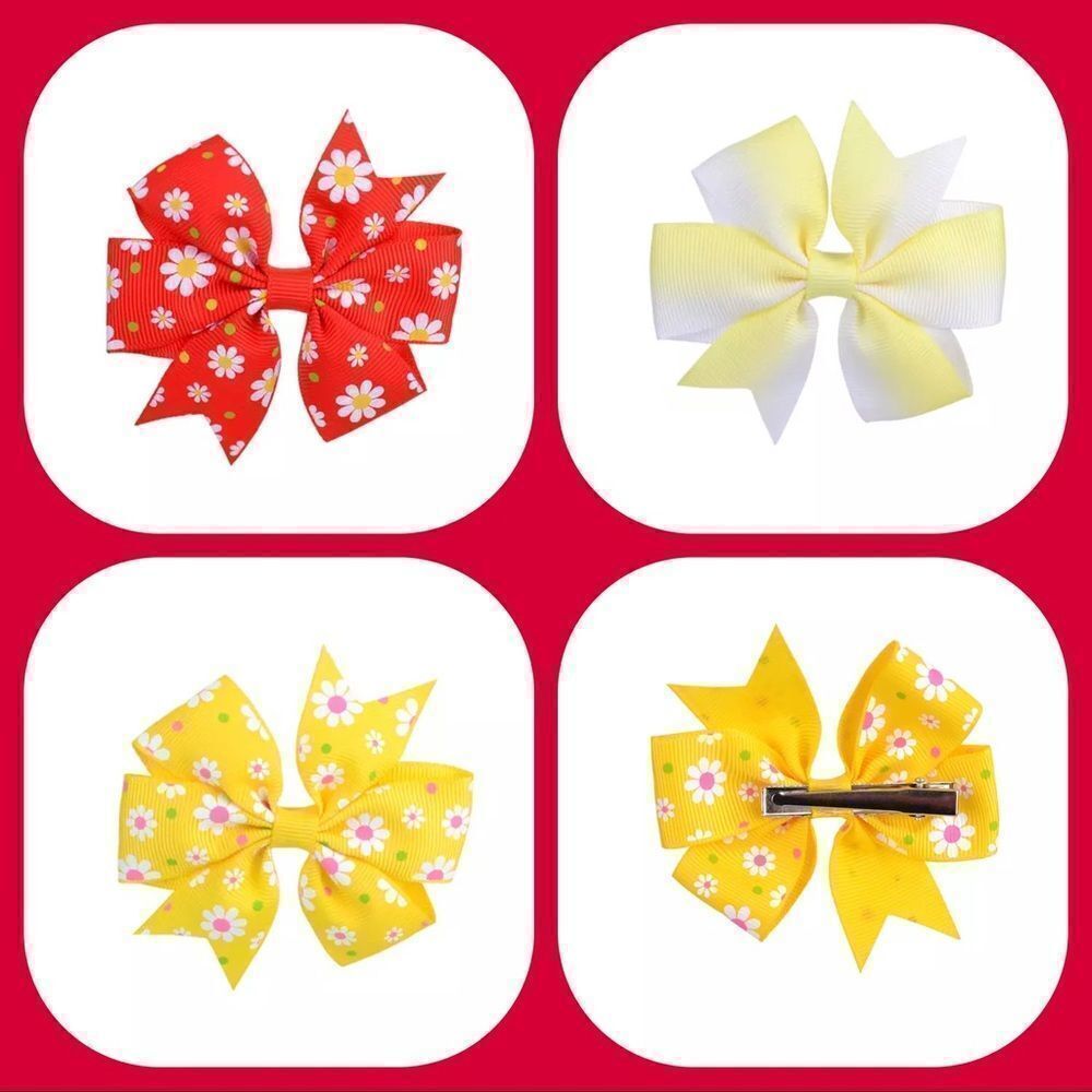 Set of 4 3.2” Grosgrain Bows‎